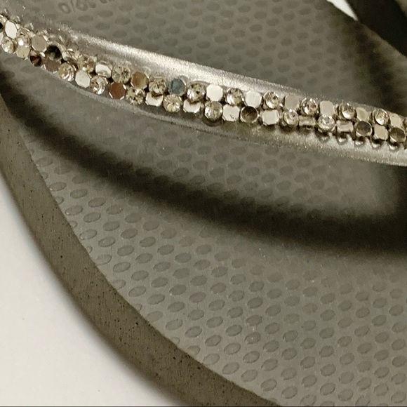 Havaianas Grey and Silver Flip Flops - Picture 6 of 15